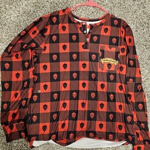 Red and Black Plaid Long Sleeve Shirt